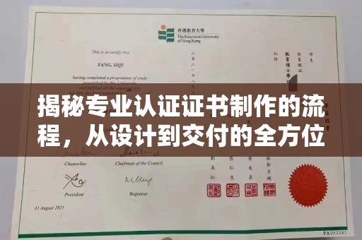 隆子揭秘专业认证证书制作的流程，从设计到交付的全方位指南