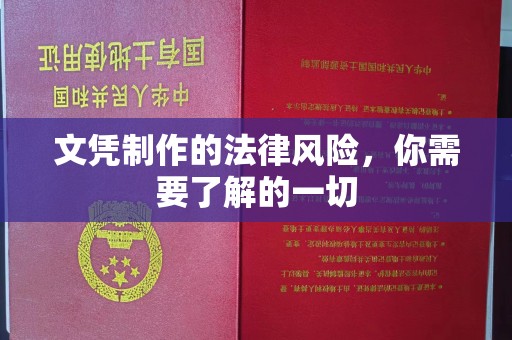 隆子文凭制作的法律风险，你需要了解的一切