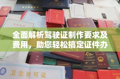 隆子全面解析驾驶证制作要求及费用，助您轻松搞定证件办理
