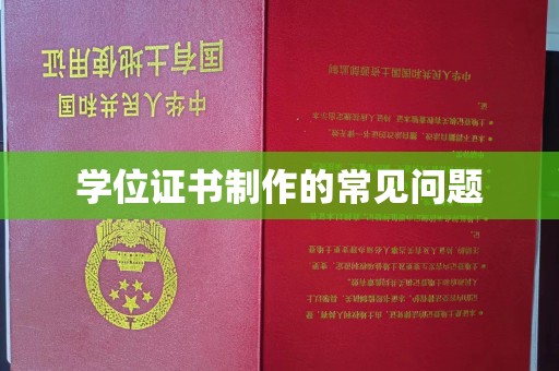隆子学位证书制作的常见问题