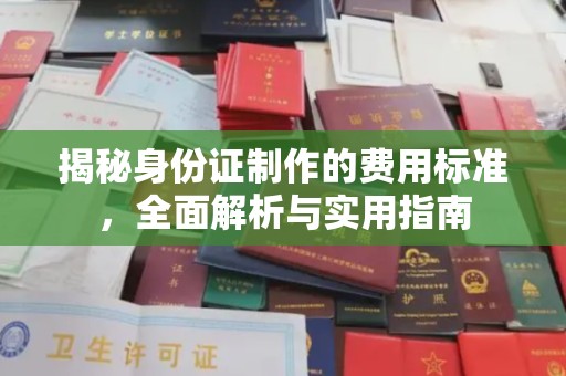 隆子揭秘身份证制作的费用标准，全面解析与实用指南