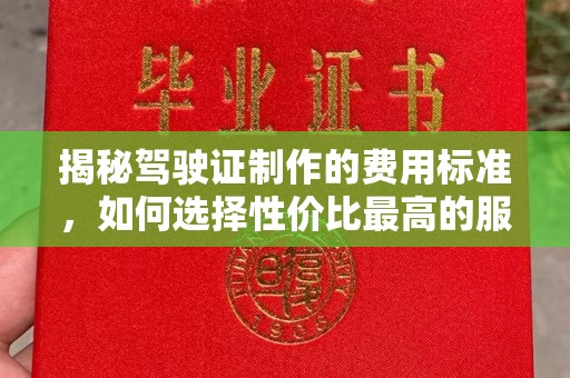 隆子揭秘驾驶证制作的费用标准，如何选择性价比最高的服务？
