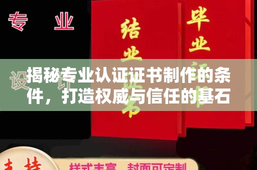 隆子揭秘专业认证证书制作的条件，打造权威与信任的基石