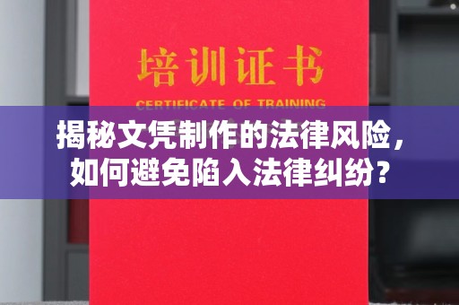 隆子揭秘文凭制作的法律风险，如何避免陷入法律纠纷？