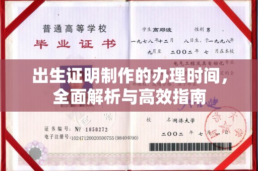 隆子出生证明制作的办理时间，全面解析与高效指南